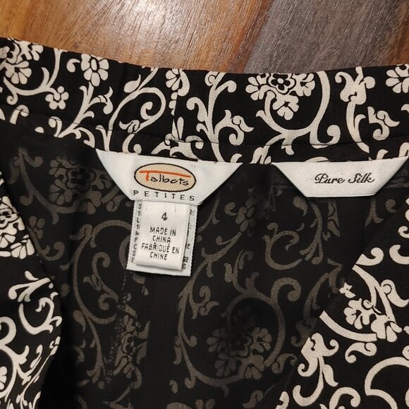 Talbots Petites Women's 100% Silk Pants - Size 4 - Picture 3 of 3